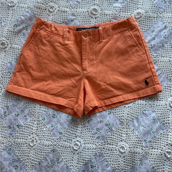 Ralph Lauren Sport orange chino shorts - Picture 2 of 5